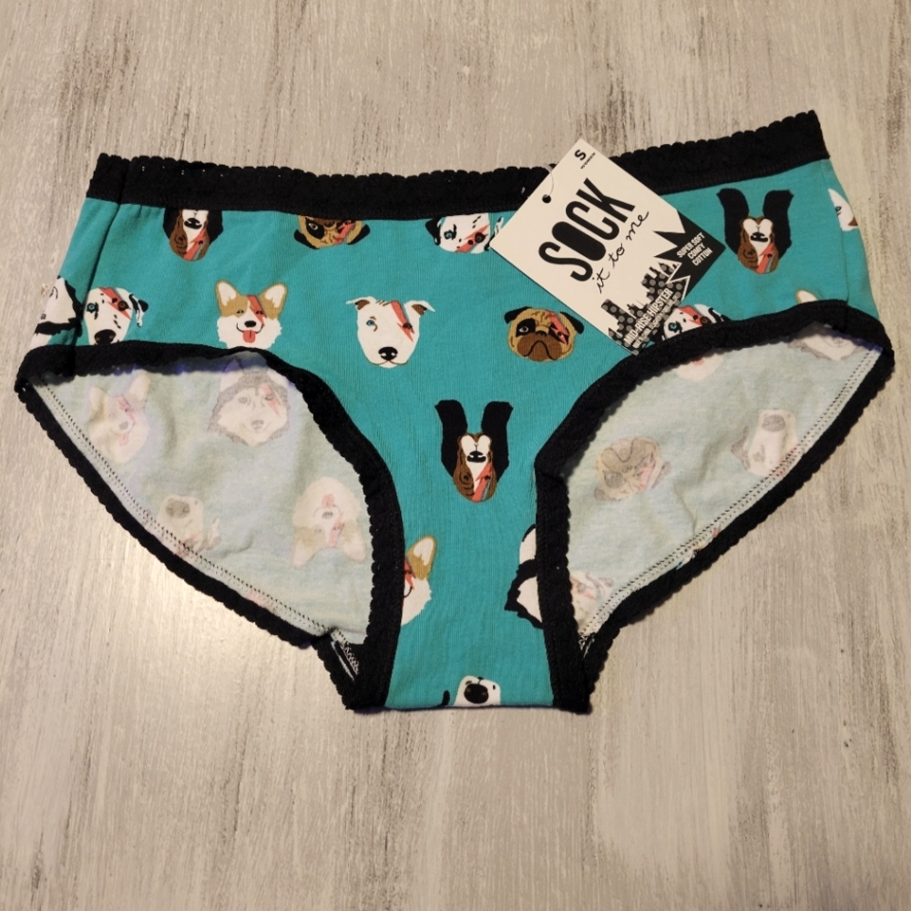 2/$10 Dog Faces Mid Rise Hipster Cotton Panties